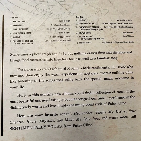 Patsy Cline Record - Picture 3 of 7
